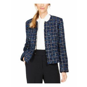 Calvin Klein Blue Tweed Blazer
